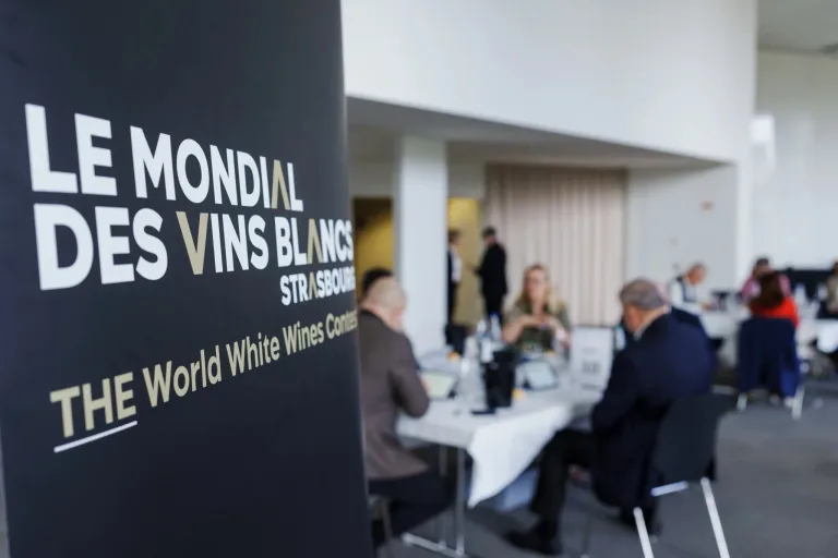International judges in action during blind tastings at the 2026 Strasbourg wine competitions. © Bartosch Salmanski