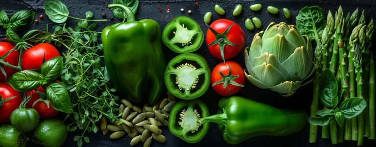 Vegetal aromas bring a green, savoury dimension to wine. Scents of bell pepper, tomato leaf, asparagus, and green bean come from natural grape compounds that thrive in cooler climates. When balanced, they add freshness, complexity, and a distinct varietal signature.