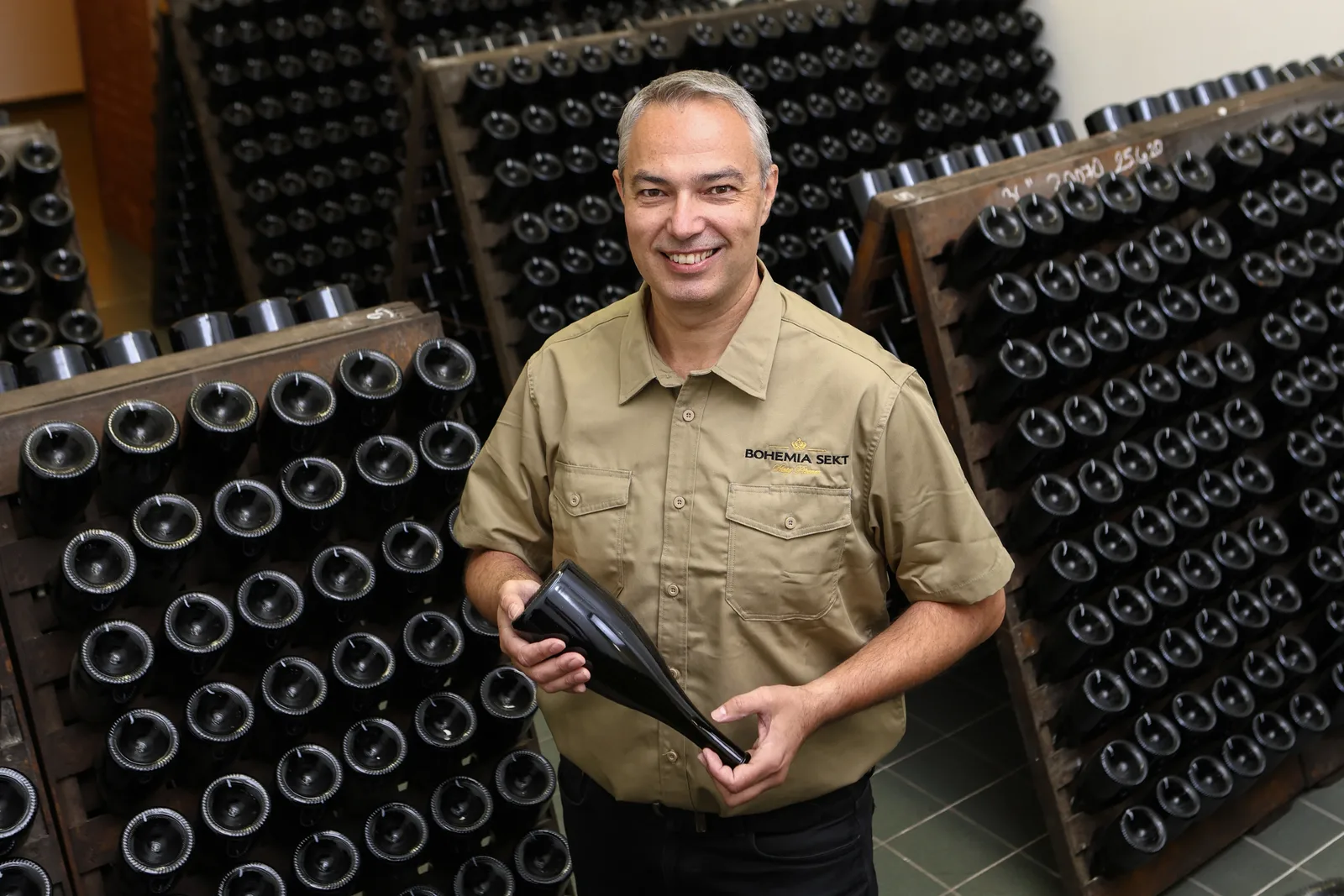 Josef Švéda, chief cellar master at Bohemia Sekt since 1998.