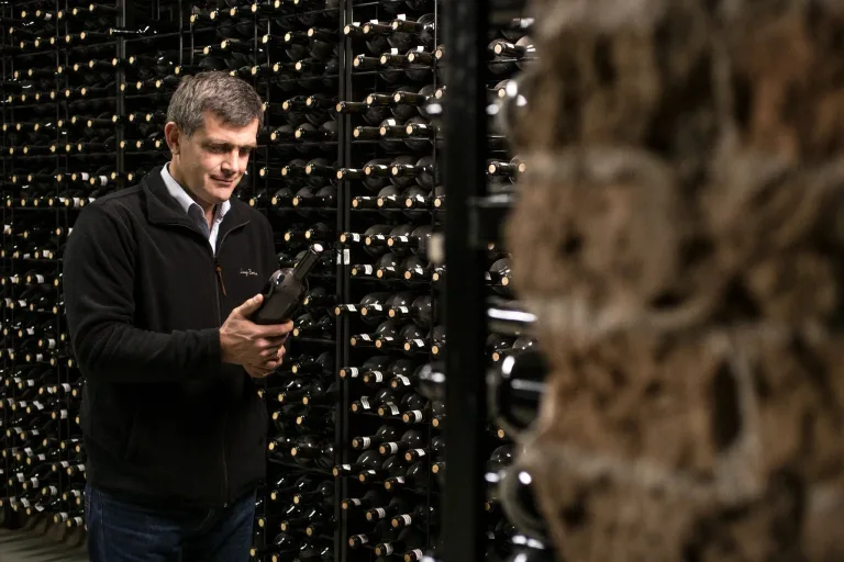 Inside the cellar at Luigi Bosca, Winemaker Pablo Cúneo guides the wines with precision and respect for terroir.